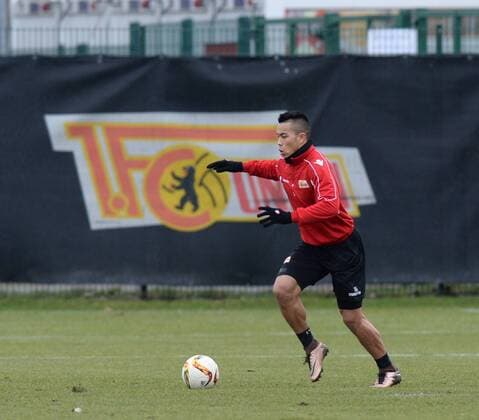 Fussball, Herren, Saison 2015 16, 2. Bundesliga, 1. FC Union Berlin, Training, Bobby Wood (1. FC Union), 02.03. 2016,