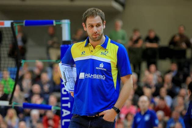 Schwerin, 02. March 2016 Volleyball, Saison 2015 2016, Bundesliga Frauen, Schweriner SC - Köpenicker SC Berlin: Felix Koslowski (Trainer Schweriner SC)