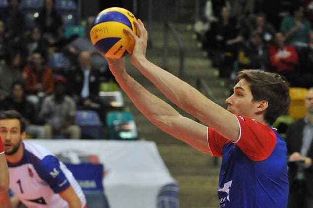 02.03.2016, xtkx, Volleyball 1.Bundesliga, United Volleys - TSV Herrsching, emspor v.l. Jan Klobucar (United Volleys) ,