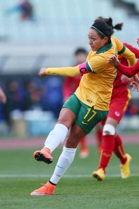 Kyah Simon (AUS), MARCH 2, 2016 - Football Soccer : AFC Women s Olympic Football Tournament Rio 2016 Asian Qualifier Final Round match between Australia - Vietnam at Yanmar Stadium Nagai, Osaka, Japan. Noxthirdxpartyxsales  (umqa033901)