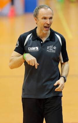 Stuttgart Volleyball Allianz MTV Stuttgart vs. USC Münster, Trainer Andreas Vollmer (Münster)