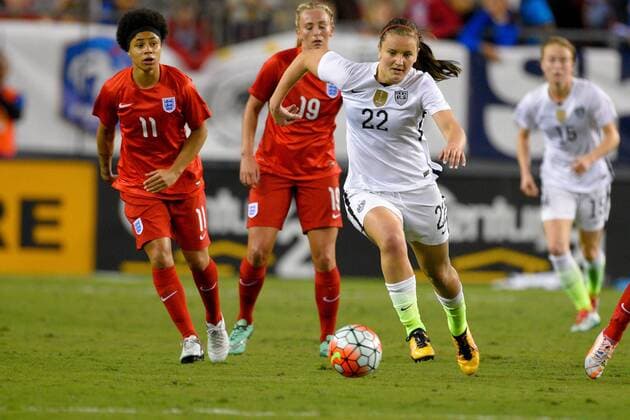 March 3, 2016 - Tampa, Florida, USA - US Midfielder Lindsey Horan (22) in action against England during the She Believes Cup at Raymond James Stadium on March 3, 2016 in Tampa, Florida. USA vs England - ZUMAm63_