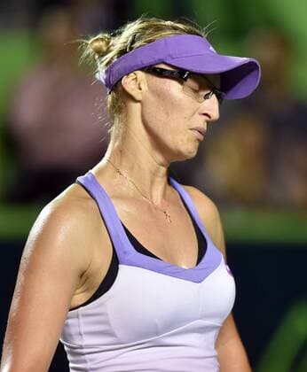 Croatian Mirjana Lucic against Danish Caroline Wozniacki during a match of the Monterrey Open in Monterrey, Mexico, 03 March 2016. Monterrey Open tennis tournament !ACHTUNG: NUR REDAKTIONELLE NUTZUNG!  MEX102 20160304-635926658319845695