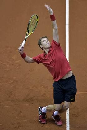 Kimmer Coppejans (BEL) TENNIS : Belgique vs Croatie - Coupe Davis - Liege - 04 03 2016 PhotoNews Panoramic 