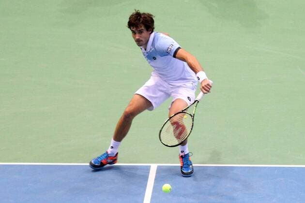 2016.03.04 Gdansk Tennis Davis Cup by BNP Paribas 2016 Michal Przysiezny - Guido Pella Davis Cup: Poland - Argentina Guido Pella 