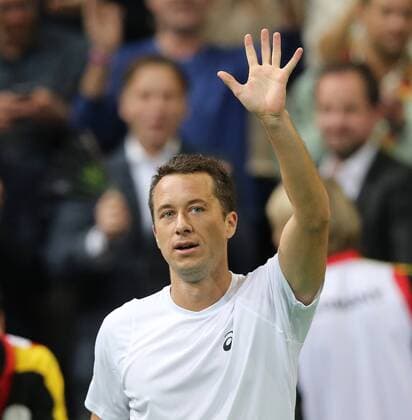 Philipp Kohlschreiber bejubelt seinen Sieg