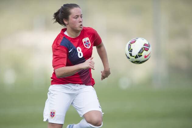 Frauenfussball 04.03.2016 Fussball Länderspiel Nationalteam - Women s U23 U 23 6 Nations Tournament La Manga , NOR - GER Johanne Fridlund , Photo: AstridMNordhaug 