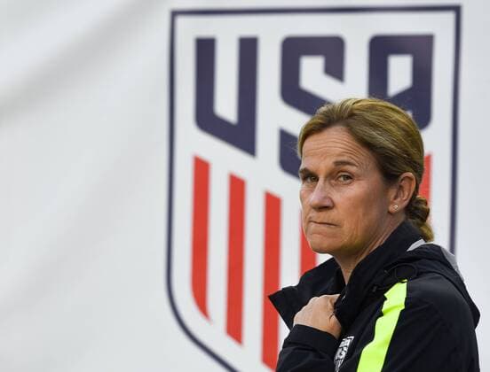 March 3, 2016 - Tampa, Florida, U.S. - March 3, 2016 : Jill Ellis, head coach for Team USA, looking on during the matchup between Germany and France in the She Believes Cup at Raymond James Stadium in Tampa, Florida. Douglas DeFelice ESW CSM Professional Soccer 2016: She Believes Cup MAR 03 - ZUMAcs17