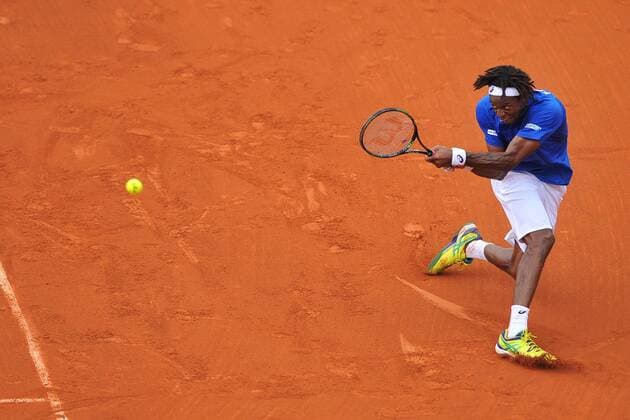 Gael Monfils (Fra) TENNIS : Coupe Davis France vs Canada 2016 - 04 03 2016 TennisMagazine Panoramic 