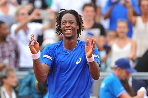 Tennis, Davis Cup, Frankreich - Kanada Gael Monfils (Fra) TENNIS : Coupe Davis France vs Canada 2016 - 04 03 2016 TennisMagazine Panoramic 