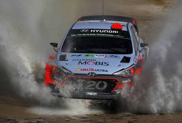 Spanish Daniel Sordo in action with his Hyundai N i20 WRC Motorsport Rallye WM during the El Chocolate stage of Rally of Mexico, in Leon, Mexico, 04 March 2016. Rally of México !ACHTUNG: NUR REDAKTIONELLE NUTZUNG!  MEX01 20160304-635927220411752344