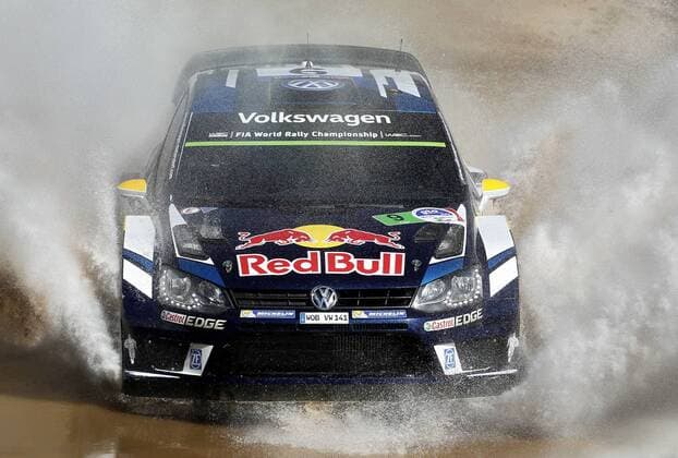 Norwegian Andreas Mikkelsen in action with his Volkswagen during the El Chocolate stage of Rally of Mexico, in Leon, Mexico, 04 March 2016. EPA ULISES RUIZ BASURTO Rally of México !ACHTUNG: NUR REDAKTIONELLE NUTZUNG!  MEX01 20160304-635927236337036684