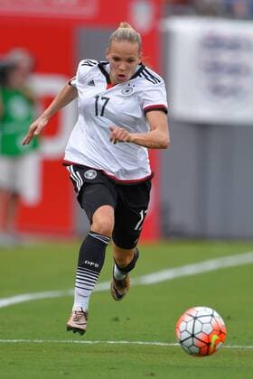 March 3, 2016 - Tampa, Florida, USA - Germany midfielder Isabel Kerschowski (17) during a She Believes Cup game against France at Raymond James Stadium on March 3, 2016 in Tampa, Florida. Germany won 1-0. Germany vs France - ZUMAm63_
