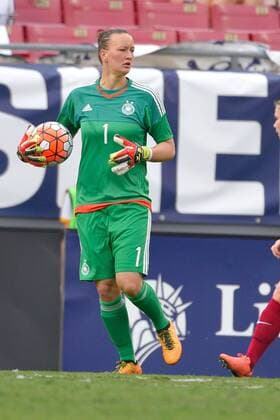 March 3, 2016 - Tampa, Florida, USA - Germany goalkeeper Almuth Schult (1) during a She Believes Cup game against France at Raymond James Stadium on March 3, 2016 in Tampa, Florida. Germany won 1-0. Germany vs France - ZUMAm63_