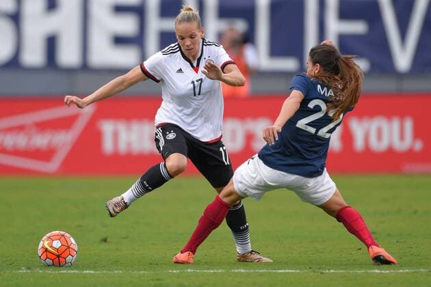 March 3, 2016 - Tampa, Florida, USA - Germany midfielder Isabel Kerschowski (17) during a She Believes Cup game against France at Raymond James Stadium on March 3, 2016 in Tampa, Florida. Germany won 1-0. Germany vs France - ZUMAm63_