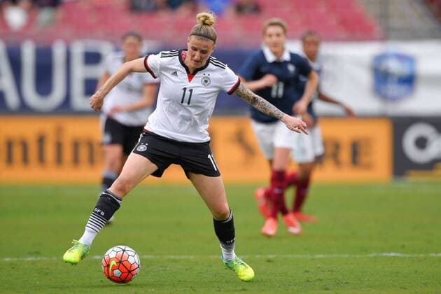 March 3, 2016 - Tampa, Florida, USA - Germany forward Anja Mittag (11) during a She Believes Cup game against France at Raymond James Stadium on March 3, 2016 in Tampa, Florida. Germany won 1-0. Germany vs France - ZUMAm63_