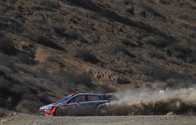 Spanish Daniel Sordo drives his Hyundai N i20 WRC Motorsport Rallye WM during the first day of competition of the 13th Rally World Championship WM Weltmeisterschaft in Leon, Mexico, 04 March 2016. The event will run until next 06 March. 13TH RALLY WORLD CHAMPIONSHIP IN MEXICO !ACHTUNG: NUR REDAKTIONELLE NUTZUNG!  MX05 20160305-635927466667245817