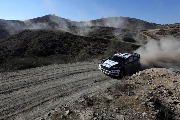 Estonian Ott Tanak drives his Ford Fiesta RS WRC Motorsport Rallye WM during the first day of competition of the 13th Rally World Championship WM Weltmeisterschaft in Leon, Mexico, 04 March 2016. The event will run until next 06 March. 13TH RALLY WORLD CHAMPIONSHIP IN MEXICO !ACHTUNG: NUR REDAKTIONELLE NUTZUNG!  MX05 20160305-635927467324473817
