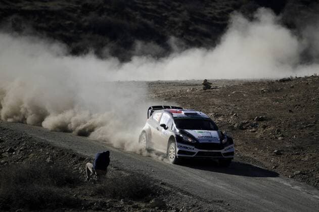 Estonian Ott Tanak drives his Ford Fiesta RS WRC Motorsport Rallye WM during the first day of competition of the 13th Rally World Championship WM Weltmeisterschaft in Leon, Mexico, 04 March 2016. The event will run until next 06 March. 13TH RALLY WORLD CHAMPIONSHIP IN MEXICO !ACHTUNG: NUR REDAKTIONELLE NUTZUNG!  MX05 20160305-635927467339449817