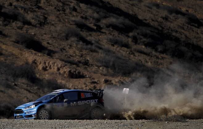 French Eric Camilli drives his Ford Fiesta RS WRC Motorsport Rallye WM during the first day of competition of the 13th Rally World Championship WM Weltmeisterschaft in Leon, Mexico, 04 March 2016. The event will run until next 06 March. 13TH RALLY WORLD CHAMPIONSHIP IN MEXICO !ACHTUNG: NUR REDAKTIONELLE NUTZUNG!  MX05 20160305-635927469409257133