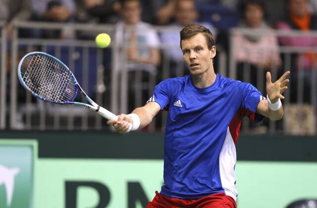 Tennis, Davis Cup, Alexander Zverev - Tomas Tomas Berdych Photo : Tomas Tomas Berdych ( CZE ) Tennis Daviscup am Fr. 04.03.2016 Deutschland - Tschechien