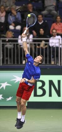 Tennis, Davis Cup, Alexander Zverev - Tomas Tomas Berdych Photo : Tomas Tomas Berdych ( CZE ) Tennis Daviscup am Fr. 04.03.2016 Deutschland - Tschechien
