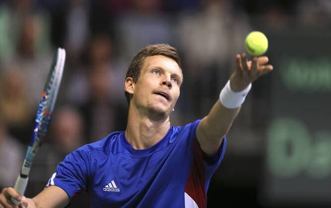 Tennis, Davis Cup, Alexander Zverev - Tomas Tomas Berdych Photo : Tomas Tomas Berdych ( CZE ) Tennis Daviscup am Fr. 04.03.2016 Deutschland - Tschechien