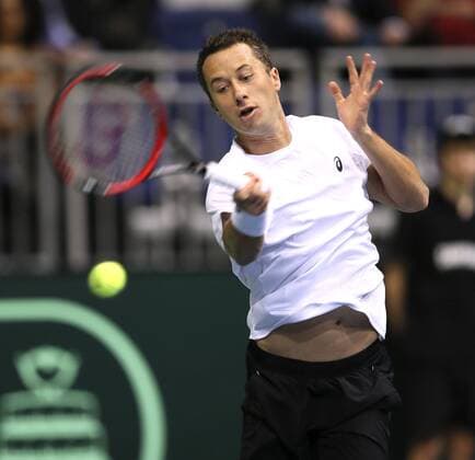 Foto : Philipp Kohlschreiber ( GER ) defeats Rosol (CZE) in 5 sets Tennis Daviscup am Fr. 04.03.2016 Deutschland - Tschechien