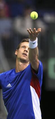 Tennis, Davis Cup, Alexander Zverev - Tomas Tomas Berdych Foto : Tomas Tomas Berdych ( CZE ) Tennis Daviscup am Fr. 04.03.2016 Deutschland - Tschechien