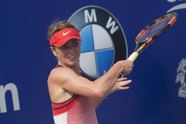 March 4, 2016 - Kuala Lumpur, malaysia - Elina Svitolina from Ukraine returns a ball during a match with Kristina Kucova from Slovakia in the women s singles tennis tournament of the WTA Tennis Damen BMW Malaysian Open 2016 at Royal Selangor Golf Club in Kuala Lumpur, Malaysia, on March 4 2016. WTA Malaysian Open - Kristina Kucova vs Elina Svitolin  - ZUMAn230