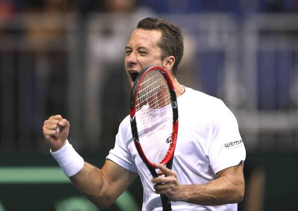 Foto : Winner Philipp Kohlschreiber ( GER ) defeats Rosol (CZE) in 5 sets Tennis Daviscup am Fr. 04.03.2016 Deutschland - Tschechien