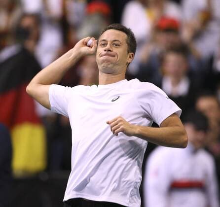 Foto : Winner Philipp Kohlschreiber ( GER ) defeats Rosol (CZE) in 5 sets Tennis Daviscup am Fr. 04.03.2016 Deutschland - Tschechien