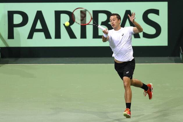 Foto : Philipp Kohlschreiber ( GER ) Tennis Daviscup am Fr. 04.03.2016 Deutschland - Tschechien