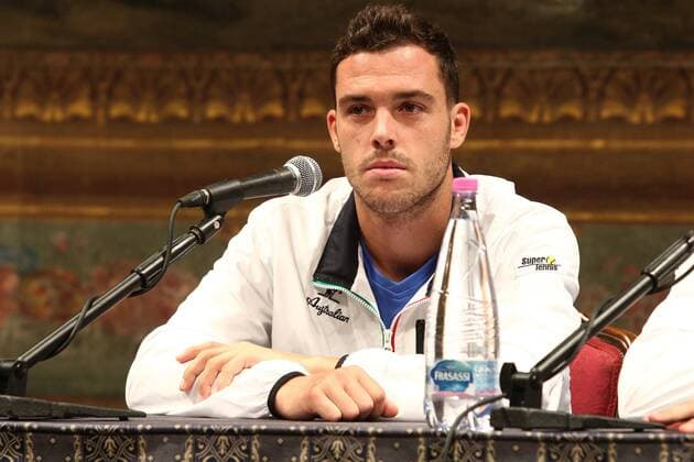 Bilder des Tages - SPORT IPP20160305 Tennis: Davis Cup 2016, Italy - Switzerland, marco cecchinato xHOCHxZWEIx xItalyxPhotoxPressx - 