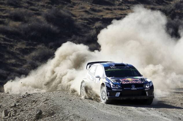 French driver Sebastien Ogier in his VW Polo R WRC Motorsport Rallye WM during the second day of competition of the 13th Rally World Championship WM Weltmeisterschaft in Leon, Mexico, 05 March 2016. The event will run until next 06 March. 13TH RALLY WORLD CHAMPIONSHIP IN MEXICO !ACHTUNG: NUR REDAKTIONELLE NUTZUNG!  20160305-635928041344151326