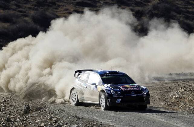 French driver Sebastien Ogier in his VW Polo R WRC Motorsport Rallye WM during the second day of competition of the 13th Rally World Championship WM Weltmeisterschaft in Leon, Mexico, 05 March 2016. The event will run until next 06 March. 13TH RALLY WORLD CHAMPIONSHIP IN MEXICO !ACHTUNG: NUR REDAKTIONELLE NUTZUNG!  20160305-635928041351951326