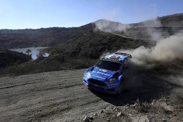 Norwegian driver Mads Ostberg in his Ford Fiesta RS WRC Motorsport Rallye WM during the second day of competition of the 13th Rally World Championship WM Weltmeisterschaft in Leon, Mexico, 05 March 2016. The event will run until next 06 March. 13TH RALLY WORLD CHAMPIONSHIP IN MEXICO !ACHTUNG: NUR REDAKTIONELLE NUTZUNG!  20160305-635928042092639326