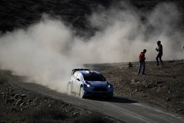 French driver Eric Camilli in his Ford Fiesta RS WRC Motorsport Rallye WM during the second day of competition of the 13th Rally World Championship WM Weltmeisterschaft in Leon, Mexico, 05 March 2016. The event will run until next 06 March. 13TH RALLY WORLD CHAMPIONSHIP IN MEXICO !ACHTUNG: NUR REDAKTIONELLE NUTZUNG!  20160305-635928049917672010