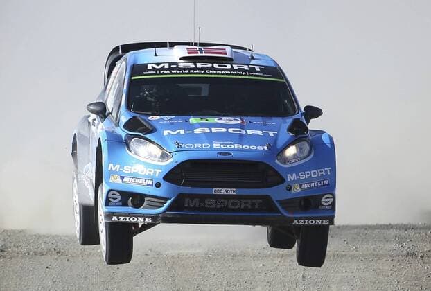 Norwegian driver Mads Ostberg in his Ford Fiesta RS WRC Motorsport Rallye WM during the second day of competition of the 13th Rally World Championship WM Weltmeisterschaft in Leon, Mexico, 05 March 2016. The event will run until next 06 March. 13TH RALLY WORLD CHAMPIONSHIP IN MEXICO !ACHTUNG: NUR REDAKTIONELLE NUTZUNG!  20160305-635928059738034390