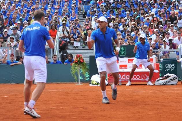 Double Richard Gasquet et Jo Wilfried Tsonga (Fra) TENNIS : Davis Cup, Daviscup, Frankreich vs Kanada 2016 - 05 03 2016 TennisMagazine 