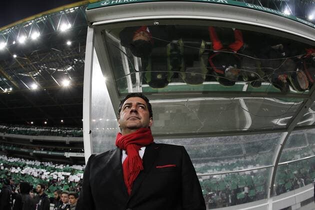 March 5, 2016 - Lisbon, Portugal - Benfica s coach Rui Vitoria during the Portuguese League football match between Sporting CP and SL Benfica at Jose Alvalade Stadium in Lisbon on March 5, 2016. NURPHOTO CARLOS PALMA. FBL-LIGA-POR-SPORTING-BENFICA  - ZUMAn230