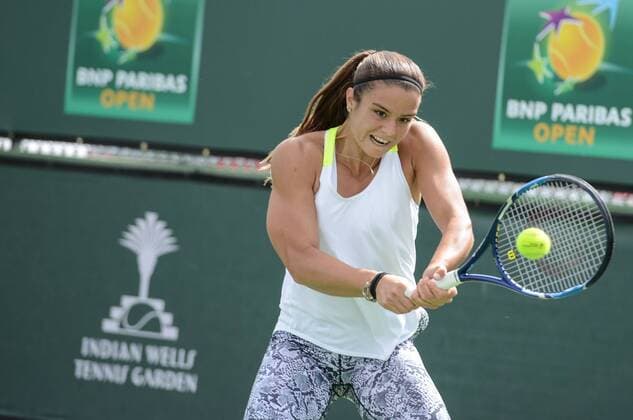 March 5, 2016 - Indian Wells, California, United States - MARIA SAKKARI of Greece practices at the Indian Wells Tennis Garden on Saturday March 5 2015. Tennis 2016 - BNP Paribas Open - Practice Sessions - ZUMAl132