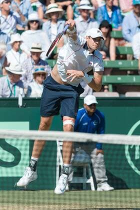 March 6, 2016: John Isner of USA in action against Bernard Tomic of Australia during the first reverse single match of the BNP Paribas Davis Cup World Group first round tie between Australia and USA at Kooyong tennis club in Melbourne, Australia. Tennis 2016: Davis Cup AUS v USA Day 3 - ZUMAc04_