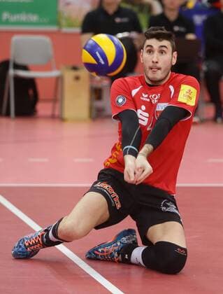 Tübingen , Volleyball Bundesliga TV Rottenburg vs. VSG Coburg Grub , Federico Cipollone ( Rottenburg )