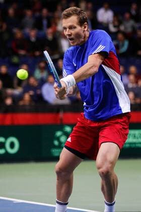 GER.,Tennis, Federations Cup, Deutschland vs Tschechien 06.03.2016, TUI Arena, Hannover, GER, Federations Cup, Deutschland vs Tschechien im Bild Thomas Berdych (Team Tschechien) nphxrauch