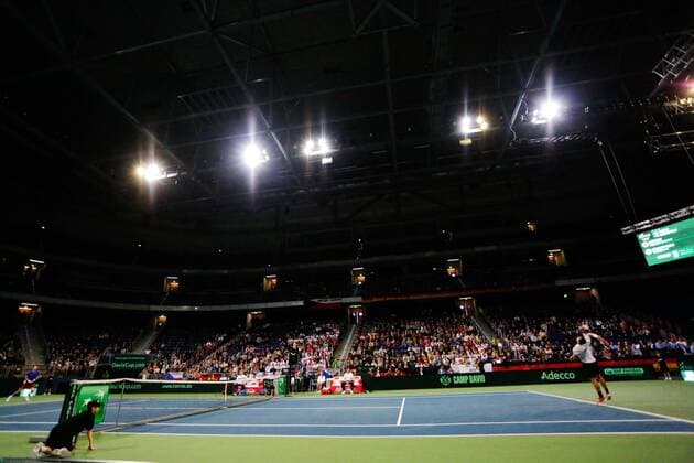 GER.,Tennis, Federations Cup, Deutschland vs Tschechien 06.03.2016, TUI Arena, Hannover, GER, Federations Cup, Deutschland vs Tschechien im Bild Court nphxrauch