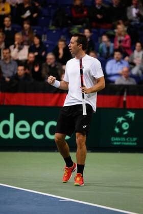GER.,Tennis, Federations Cup, Deutschland vs Tschechien 06.03.2016, TUI Arena, Hannover, GER, Federations Cup, Deutschland vs Tschechien im Bild Philipp Kohlschreiber (Team Deutschland) nphxrauch
