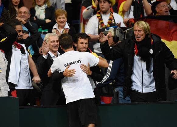 Tennis, Davis Cup, Deutschland - Tschechien, Kohlschreiber - Berdych Philipp Kohlschreiber ,Deutschland