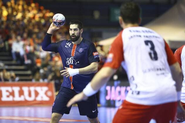 Bilder des Tages - SPORT Handball, Champions League, Paris Saint Germain - SG Flensburg-Handewitt Nikola Karabatic (PSG Hand) HANDBALL : Paris Saint Germain vs Flensburg Handewitt - Champions League- 06 03 2016 GwendolineLeGoff 