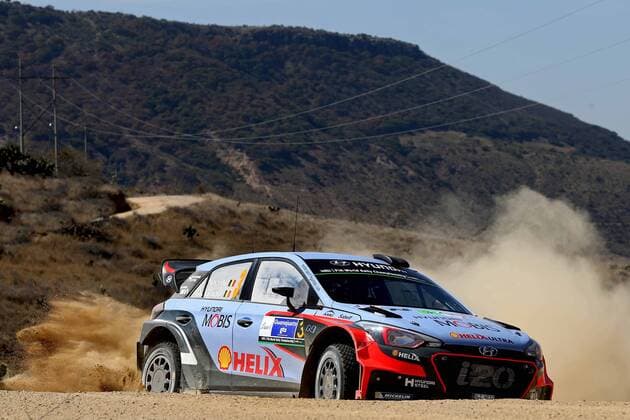 Thierry Neuville (BEL) Nicolas Gilsoul (BEL) - Hyundai i20 WRC Motorsport Rallye WM AUTOMOBILE: Rallye du Mexique - WRC - 06 03 2016 SPressex 